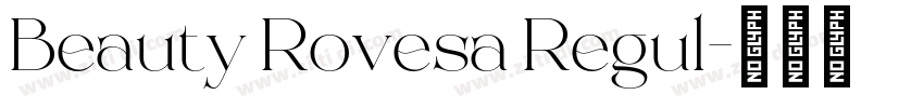 Beauty Rovesa Regul字体转换